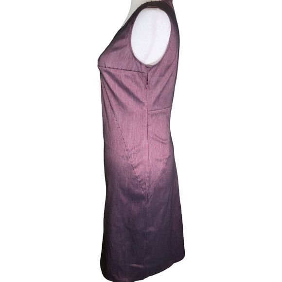 Max Studio by Leon Max Sleeveless Burgundy Sheath Dress V-Neck Size 4 - Picture 2 of 8